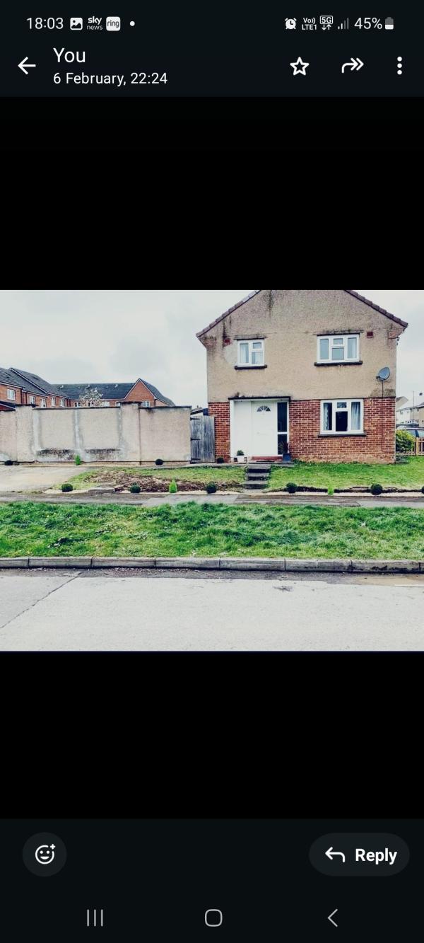 End semi detached 3bed